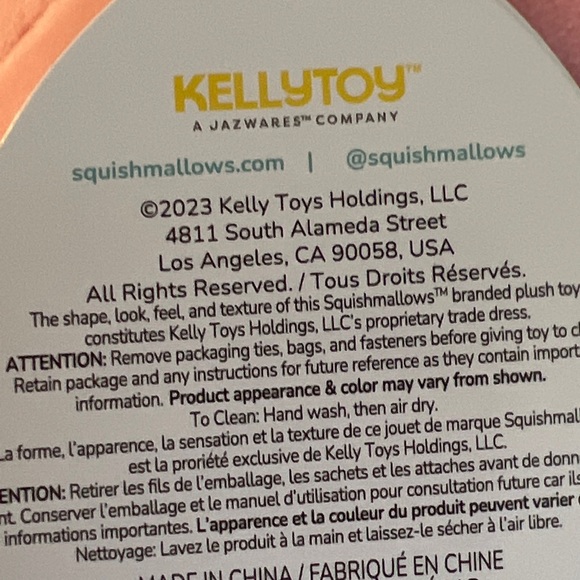 Easter Original Squishmallow Peter the Pig, 10”, 2023 - Picture 5 of 6